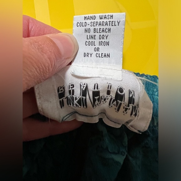 Vintage Aliki Yamani Creations Silk Water Print Long Skirt Small Art to Wear - Picture 6 of 6